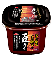 愛知県産大豆100%の豆みそ