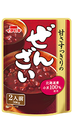 甘さすっきりのぜんざい2人前